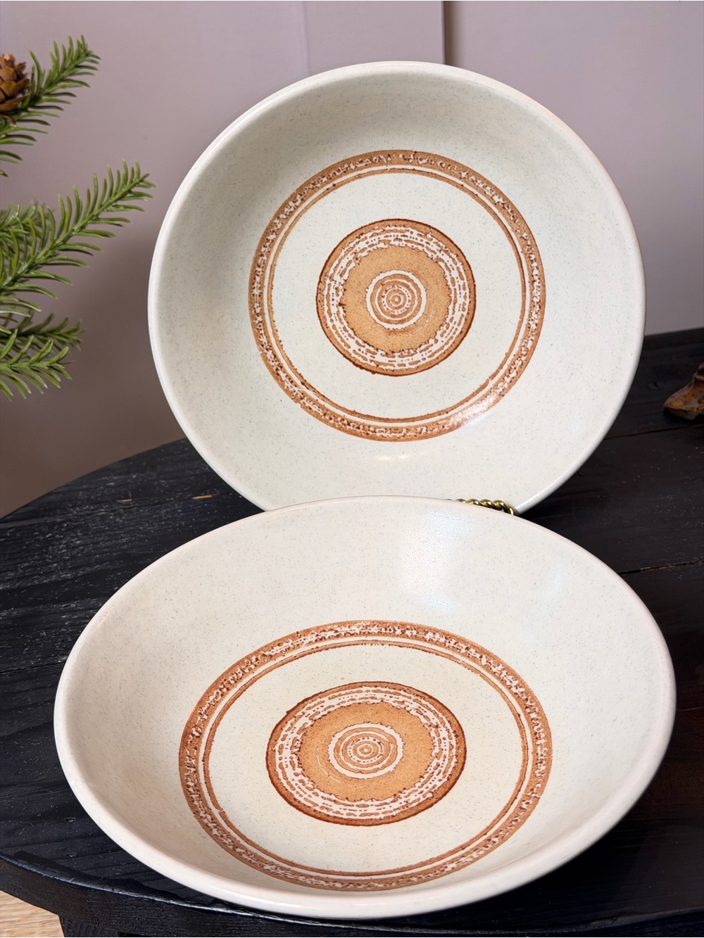 2 Vintage Swinnertons Staffordshire Soup Bowls England ironstone ceramic bowls